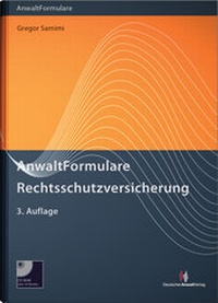Abbildung von: AnwaltFormulare Rechtsschutzversicherung - Deutscher Anwaltverlag