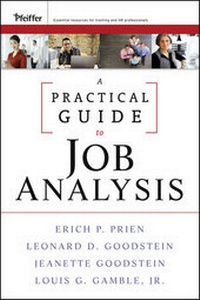 Enlarge image Cover: A Practical Guide to Job Analysis - Pfeiffer