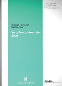Enlarge image Cover: Vergütungsbarometer 2009 - Deutscher Anwaltverlag