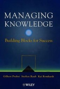 Enlarge image Cover: Managing Knowledge - Wiley