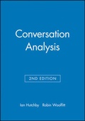 Cover: Conversation Analysis - Polity Press