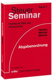 Abbildung von: Abgabenordnung - Erich Fleischer Verlag