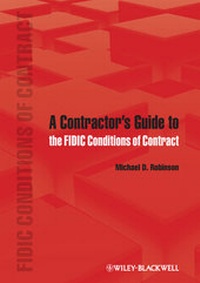 Enlarge image Cover: A Contractor's Guide to the FIDIC Conditions of Contract - Wiley