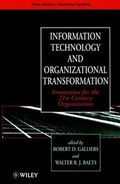 Cover: Information Technology and Organizational Transformation - Wiley