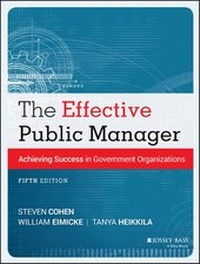 Enlarge image Cover: The Effective Public Manager - Jossey-Bass