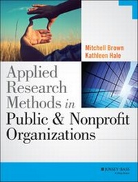 Enlarge image Cover: Applied Research Methods in Public and Nonprofit Organizations - Jossey-Bass