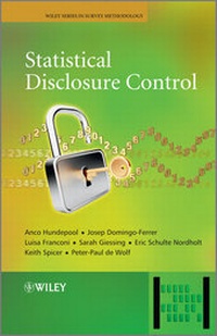 Enlarge image Cover: Statistical Disclosure Control - Wiley