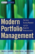 Cover: Modern Portfolio Management - Wiley