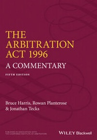 Enlarge image Cover: The Arbitration Act 1996 - Wiley