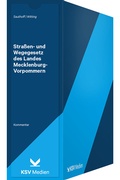 Cover: Stra&szlig;en- und Wegegesetz des Landes Mecklenburg-Vorpommern - KSV Medien