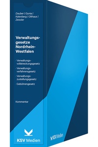 Abbildung von: Verwaltungsgesetze Nordrhein-Westfalen - Kommunal- und Schul-Verlag