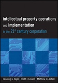Cover: Intellectual Property Operations and Implementation in the 21st Century Corporation - Wiley