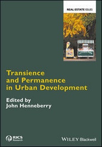 Enlarge image Cover: Transience and Permanence in Urban Development - Wiley