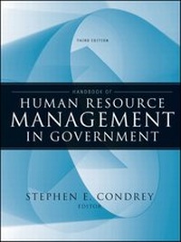Enlarge image Cover: Handbook of Human Resource Management in Government - Jossey-Bass