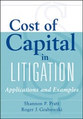 Cover: Cost of Capital in Litigation - Wiley