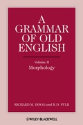 Cover: A Grammar of Old English - Wiley