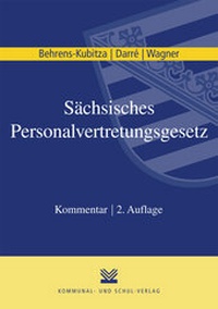 Abbildung von: Sächsisches Personalvertretungsgesetz (SächsPersVG) - Kommunal- und Schul-Verlag