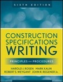 Cover: Construction Specifications Writing - Wiley