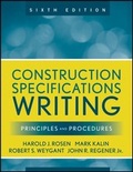 Cover: Construction Specifications Writing - Wiley