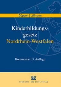 Abbildung von: Kinderbildungsgesetz Nordrhein-Westfalen - Kommunal- und Schul-Verlag