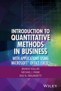 Cover: Introduction to Quantitative Methods in Business - Wiley