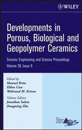 Cover: Developments in Porous, Biological and Geopolymer Ceramics - Wiley