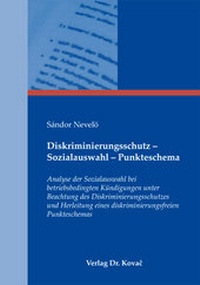 Abbildung von: Diskriminierungsschutz - Sozialauswahl - Punkteschema - Kovac