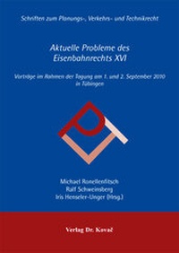 Abbildung von: Aktuelle Probleme des Eisenbahnrechts XVI - Kovac