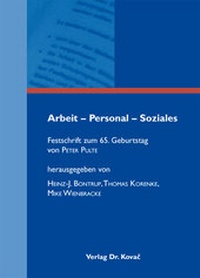 Abbildung von: Arbeit - Personal - Soziales - Kovac