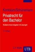 Cover: Privatrecht f&uuml;r den Bachelor - UTB