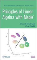 Cover: Principles of Linear Algebra With Maple - Wiley