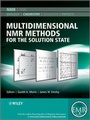Cover: Multidimensional NMR Methods for the Solution State - Wiley