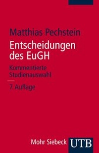 Enlarge image Cover: Entscheidungen des EuGH - UTB