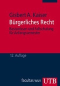 Cover: B&uuml;rgerliches Recht - UTB