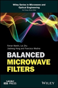 Enlarge image Cover: Balanced Microwave Filters - Wiley-IEEE Press