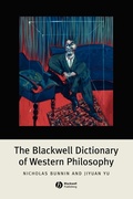 Cover: The Blackwell Dictionary of Western Philosophy - Wiley