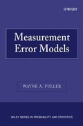 Cover: Measurement Error Models - Wiley