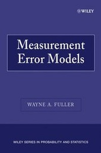 Enlarge image Cover: Measurement Error Models - Wiley