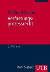 Abbildung von: Verfassungsprozessrecht - UTB