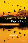 Cover: Organizational Psychology - Wiley