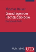 Cover: Grundlagen der Rechtssoziologie - UTB
