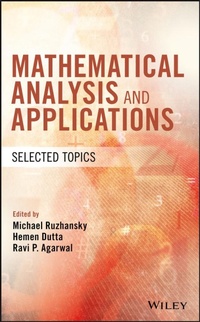 Enlarge image Cover: Mathematical Analysis and Applications - Wiley