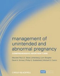 Enlarge image Cover: Management of Unintended and Abnormal Pregnancy - Wiley