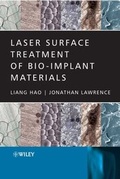 Cover: Laser Surface Treatment of Bio-Implant Materials - Wiley