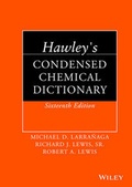 Cover: Hawley's Condensed Chemical Dictionary - Wiley