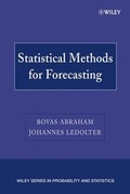 Cover: Statistical Methods for Forecasting - Wiley