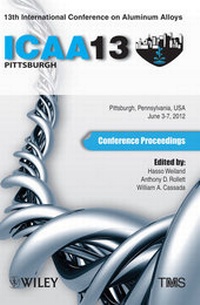 Enlarge image Cover: 13th International Conference on Aluminum Alloys - Wiley