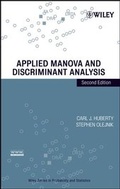 Cover: Applied MANOVA and Discriminant Analysis - Wiley