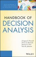 Cover: Handbook of Decision Analysis - Wiley