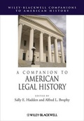 Cover: A Companion to American Legal History - Wiley-Blackwell